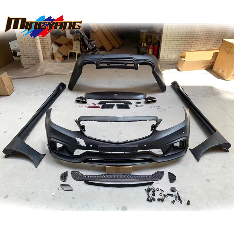 

Body Kit Bumper Lip Grille Spoiler Hood for Mercedes Benz E200 E300 W212 E Class E63Tuning WD Style Body Kits