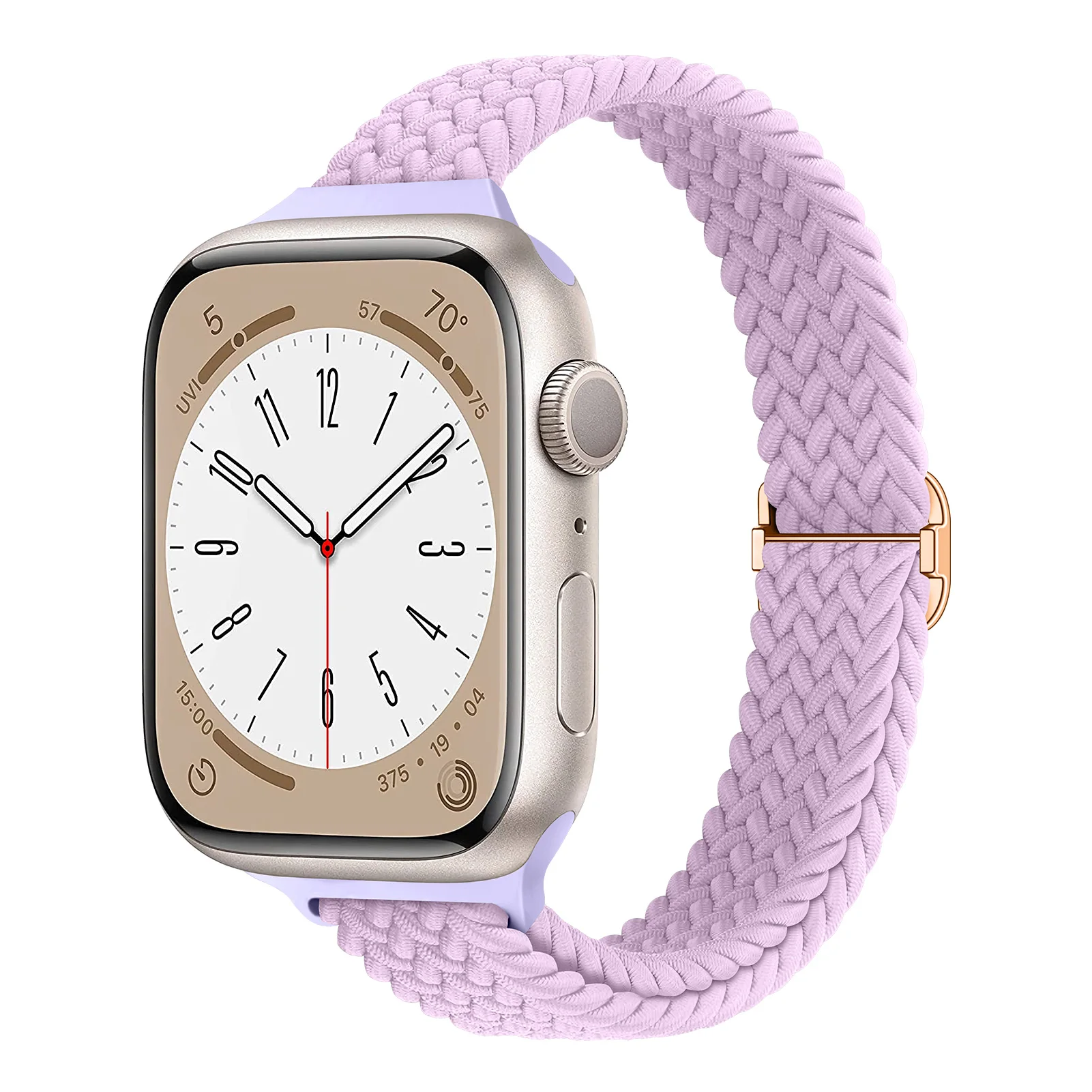 Pulseira solo trançada para apple watch, pulseira de 40mm 41mm 45mm 44mm 49mm 38mm, pulseira de nylon silm iwatch série 9 8 7 3 se ultra 2
