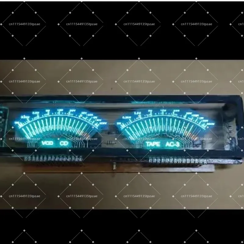 A Set VFD Amplifier Audio Stereo Fluorescent Display VU Meter DIY Dual Channel Music Level Indicator