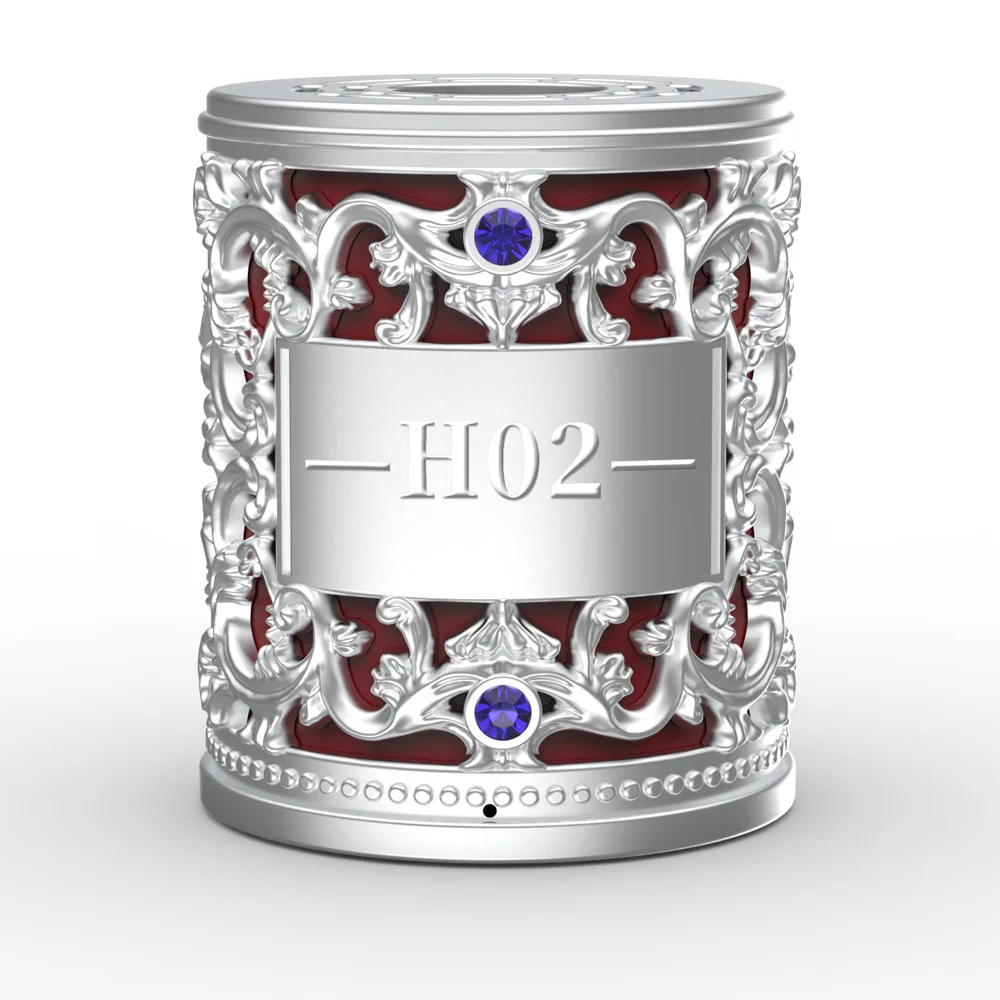 

Mini Bluetooth speaker Wireless small audio subwoofer high volume metal shell hollow diamond design gift