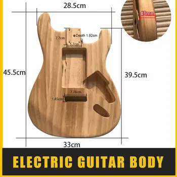 電吉他琴體拋光木材型電楓木吉他桶形琴體未完成電吉他桶形琴體 8 最佳銷售 吉他琴體坯料 - №1