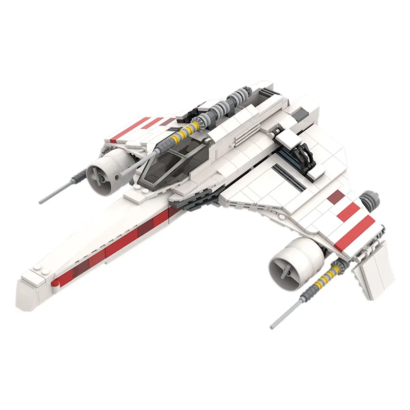 MOC Space Classic Model Fighter N-1 Building Blocks For Nabools- Battle Airplane Bricks Display Toys For Children Birthday Gifts