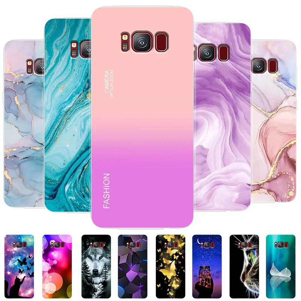 For Samsung Galaxy S8 Case Galaxy S8 Plus Marble Transparent Case For Samsung S8 S8 Plus S8Plus Silicone Clear Phone Bumper Bags