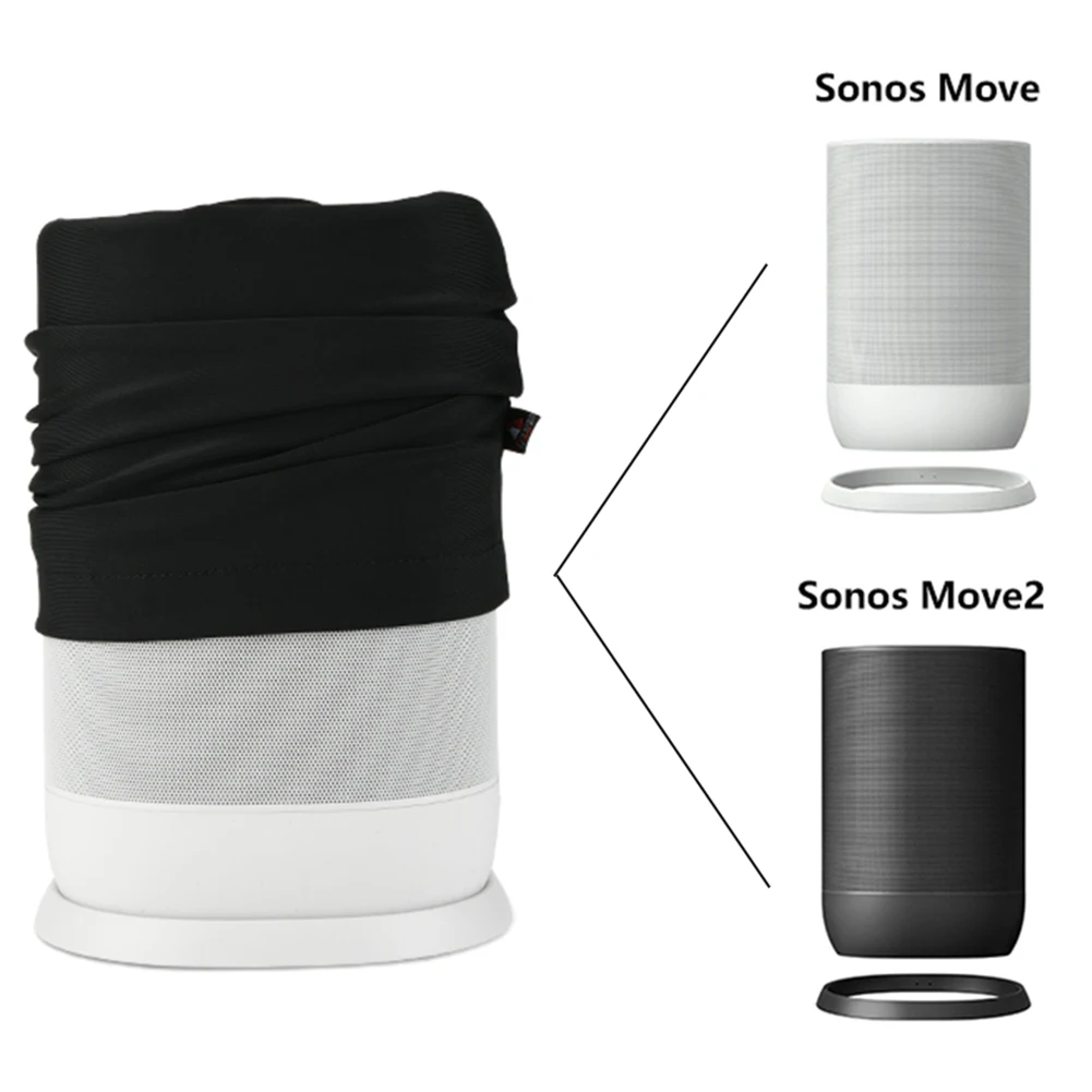 Poeira elástica portátil Case para Sonos Move e Sonos 2 Speaker, Lycra capa protetora da pele, respirável