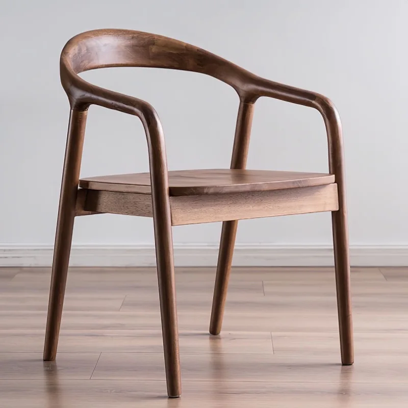 

Customizable dining chair Chinese solid wood Nordic study back simple negotiation household solid wood chair