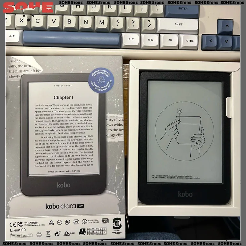 Kobo E-Book Reader Clara Bw Electronic Ink Screen 16gb 6