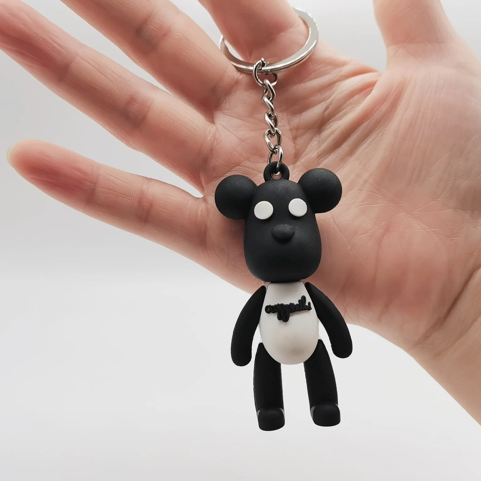 Cartoon colorful violent bear keychain girl bag pendant cute bear pendant activities gift wholesale