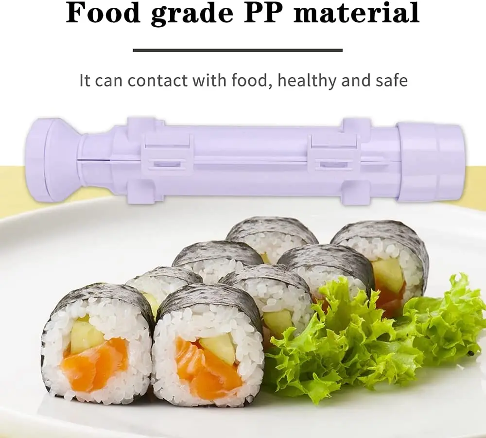 Sushi Maker Mold Household Cylindrical Rice Vegetable Meat Rolling Tool Kitchen DIY Sushi Maker Sushi Tool