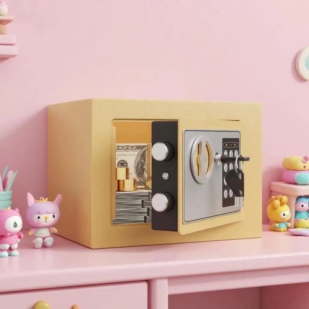 Salvadanaio con password - Salvadanaio per adulti - Cassaforte con password - Vault per monete - Cassaforte per depositi e ritiro - Scatola portaoggetti con password