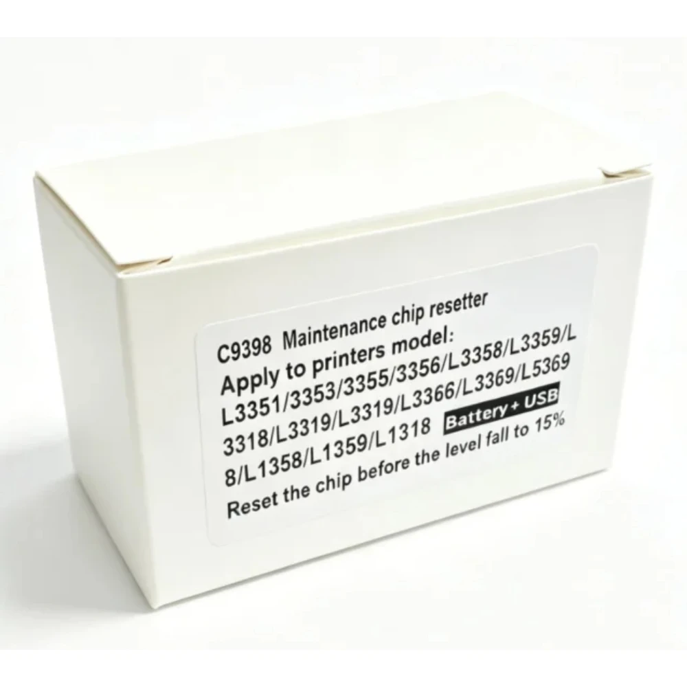 C9398 Maintenance Box Chip Resetter Decoder for Epson L3351 L3353 L3355 L3356 L3358 L3359 Waste Ink Tank Reset Tool