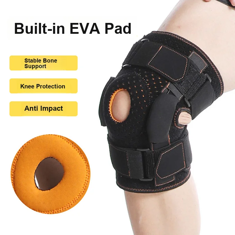 Hinge Support Knee Brace Steel Plate Bracket Support Meniscus Fixation Compression Breathable for Mountaineering Basketball