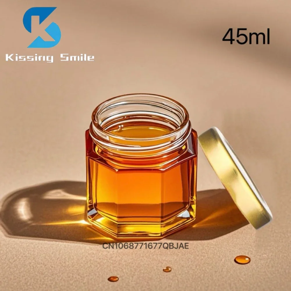 25ml 45ml Small Glass Bottles Mini Honey Bottle for Wedding Invite Gift Wedding Sticker Handmade Thank You Tag Packing Container