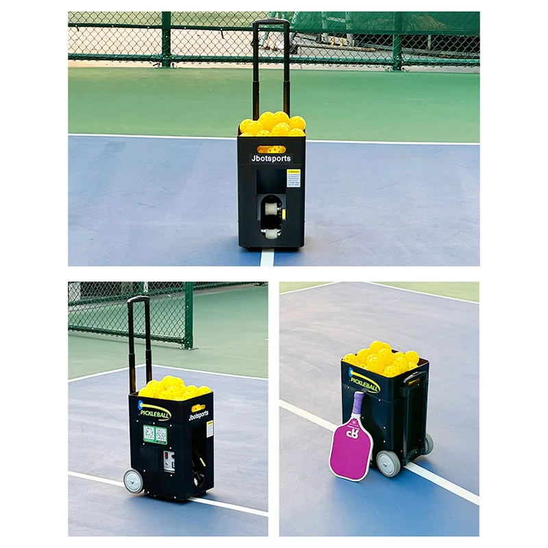 Pickleball Ball Serving Machine Intelligent Left Right Swing Serve Mobile App and Remote Control Beginner Advanced Training Aid