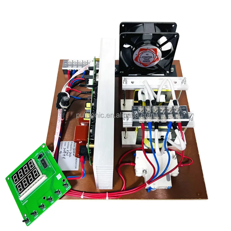 1200W Ultrasonic PCB Generator Driver Circuit Board With Control Panel Used For Ultrasonic Dishwasher And Vegetable Washers