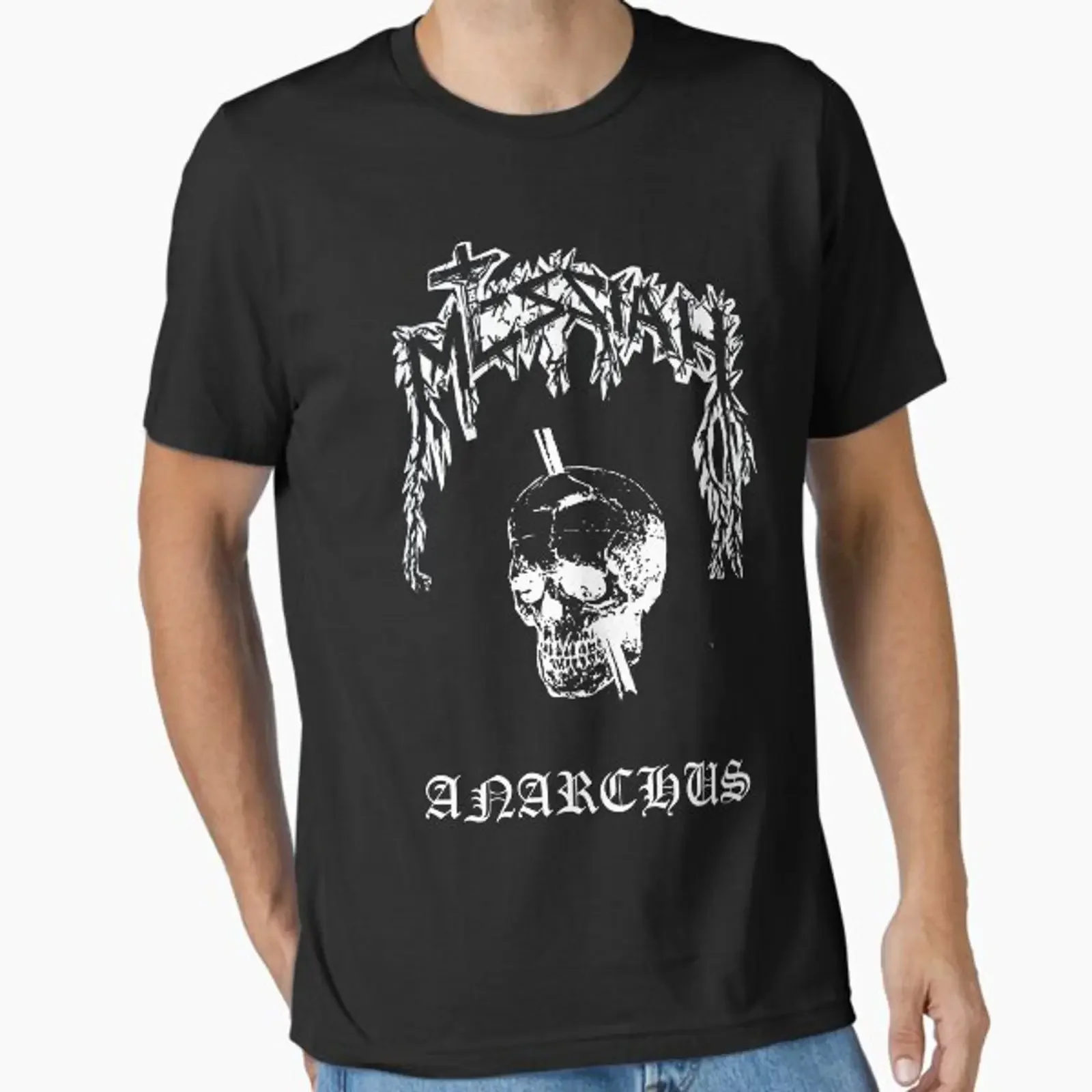 Preview of the artwork Messie Anarchus created and sold by morbidmetal vintage Washed Soft Unisex Slightly designer clothes