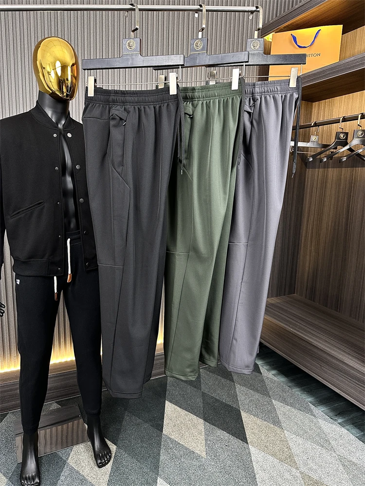 

3D стерео вырез, теплые Fce, уличные, осенне-зимние, повседневные, свободные, с эластичной резинкой на талии, прямые длинные брюки, мужские Faion Ci Sle