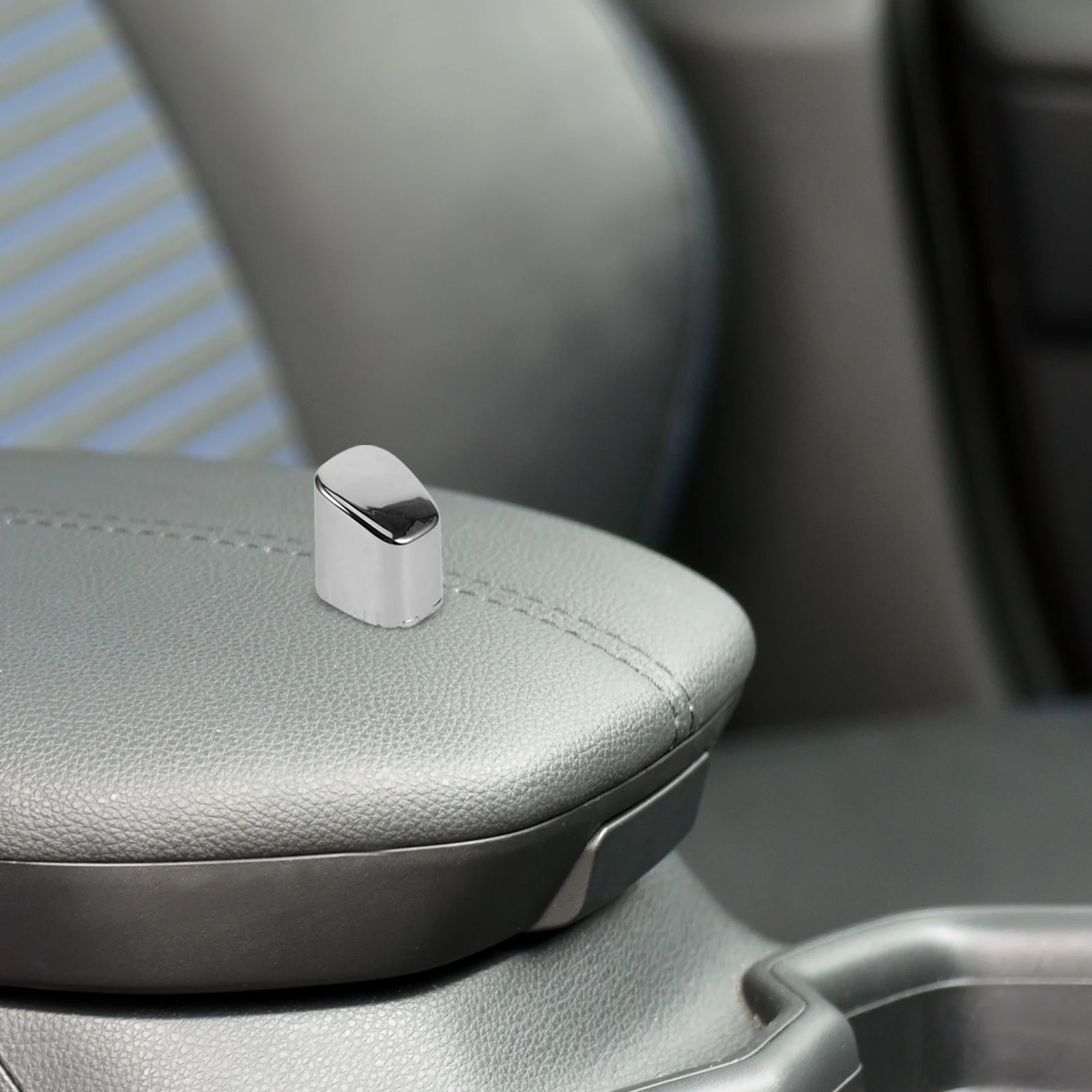

Button Cover Silver Car Styling Accessory Durable Wear Resistant Easy Installation Brake Lever Handle Matching Plastic