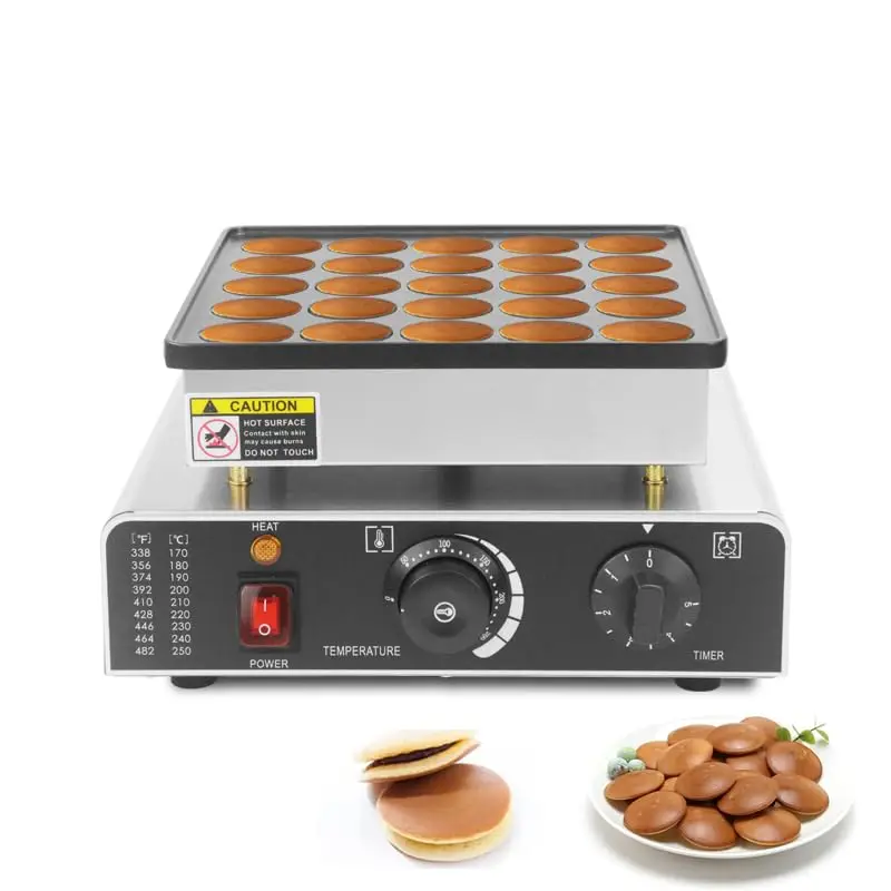 Commercial 25 Holes mini dutch pancakes  mini pancake maker mini pancake Poffertje grill machine pancake machine