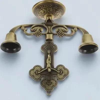 

Vintage Metal Candlestick Sturdy Alloy Craft Holder Christian Church Ornament Holy Stand Tea Light Holder