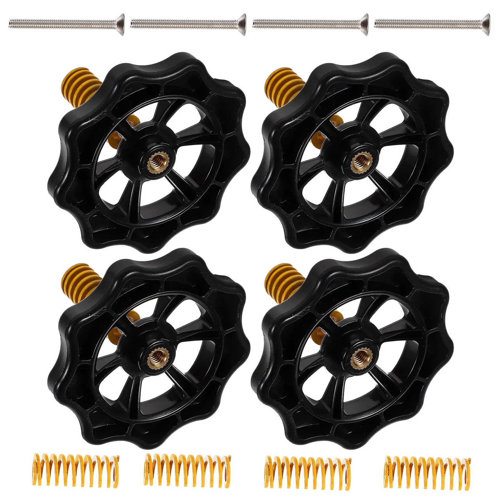 

4Pcs 3D Printer Bed Leveling Nut Spring Screw Set Heated Bed Adjustment Kit Platform Accessories Leveling Spring Kit