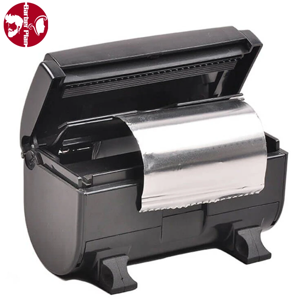 

Pro Tin Foil Cutter Nail Art Tinfoil Storage Box Salon Automatic Compact Foil Paper Dispenser Barbershop Hairdressing Accessory