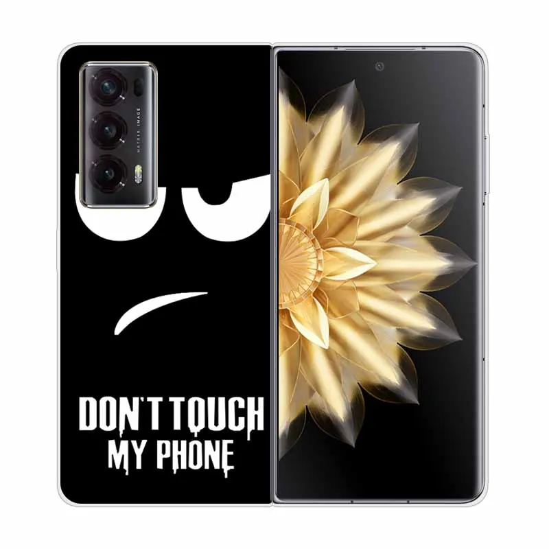 Hard Case For Honor Magic V2 Case Cover Clear Print Transparent Phone Cover for Honor Magic V2 5G Protect Shell Capa Wolf Lion