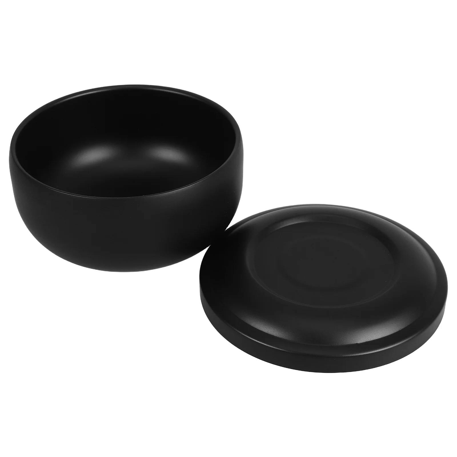 

Stainless Steel Men Shaving Bowl Lid Design Shaving Soap Bowl Brush Stand Durable Metal Shave Cup for Home Travel Use