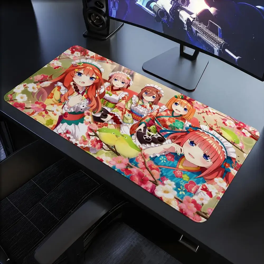 The Quintessential Quintuplets Anime Mouse Pad Anti-Slip Rubber Base Extended Desk Mat For Gamers Office Computer Accessories