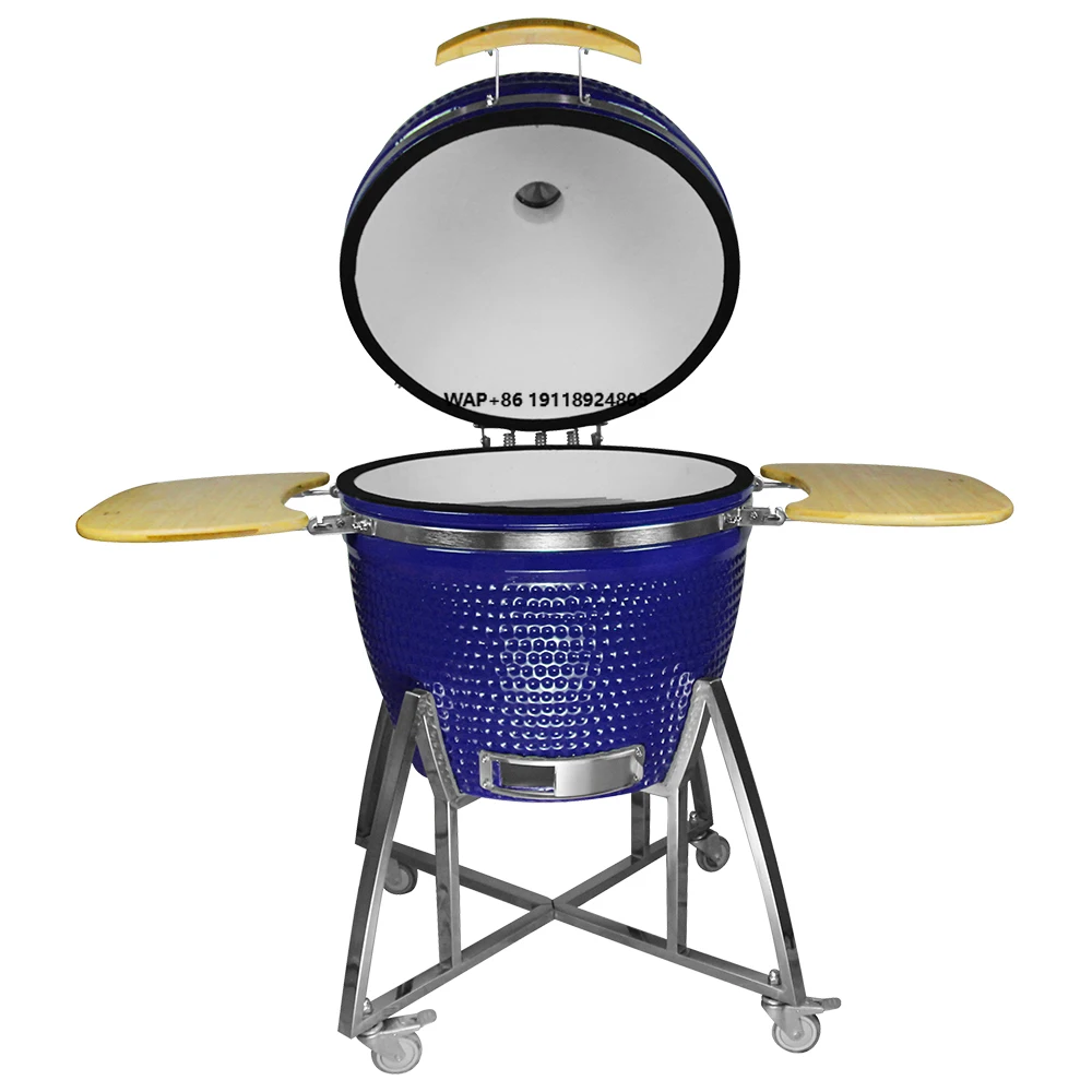 

Top Rated SEB 26 Inch Kamado Grill Ceramic Charcoal Smoker - Authentic Low & Slow Smoking for Ultimate Flavor Outdoor BBQ Party