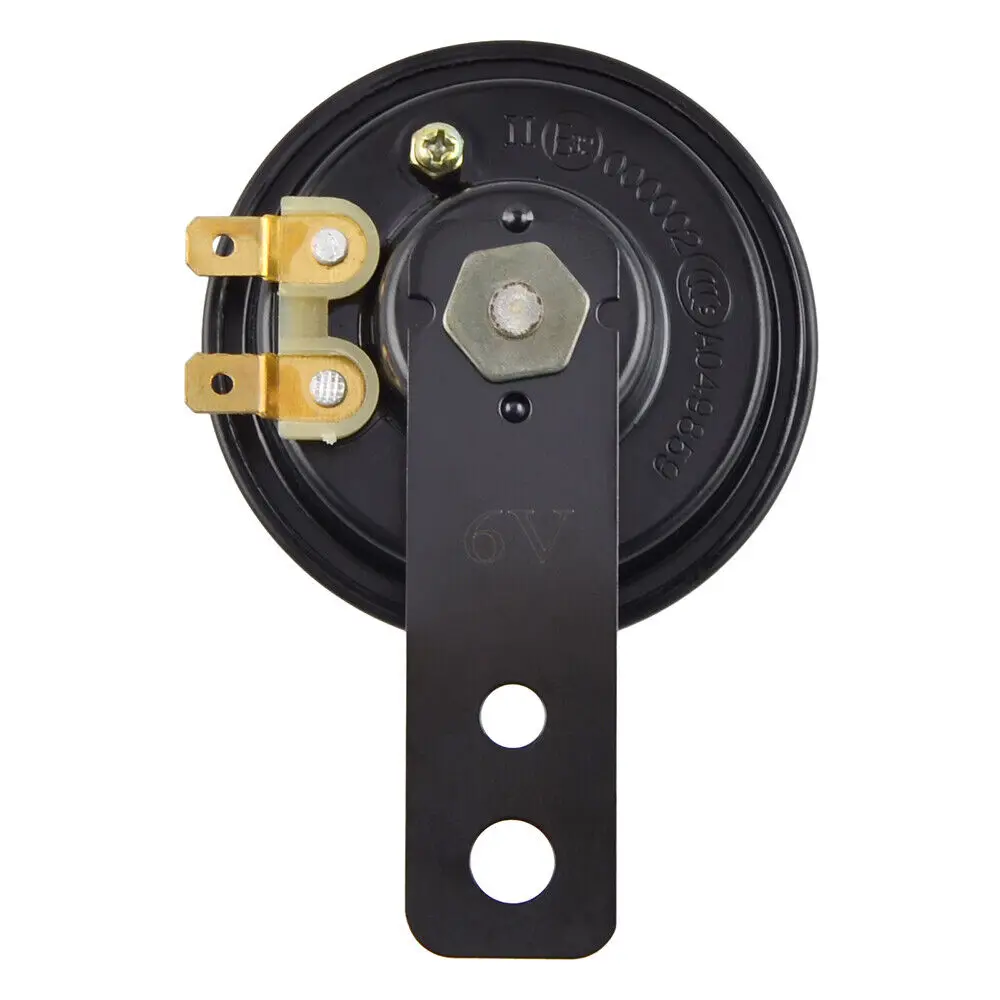 Picture 4: 1pc 6V Universal Electric Horn Speaker Black Motorcycle Horn Loudspeaker For Honda Kawasaki Yamaha Suzuk Motorcycle Accessories