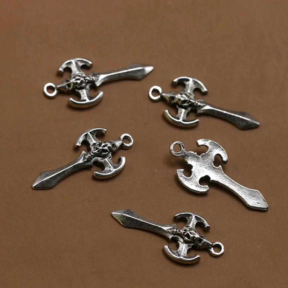 

20Pcs Skull Alloy Pendants Charms Silver for Jewelry Making Necklace Bracelet DIY Metal Charm Accessories