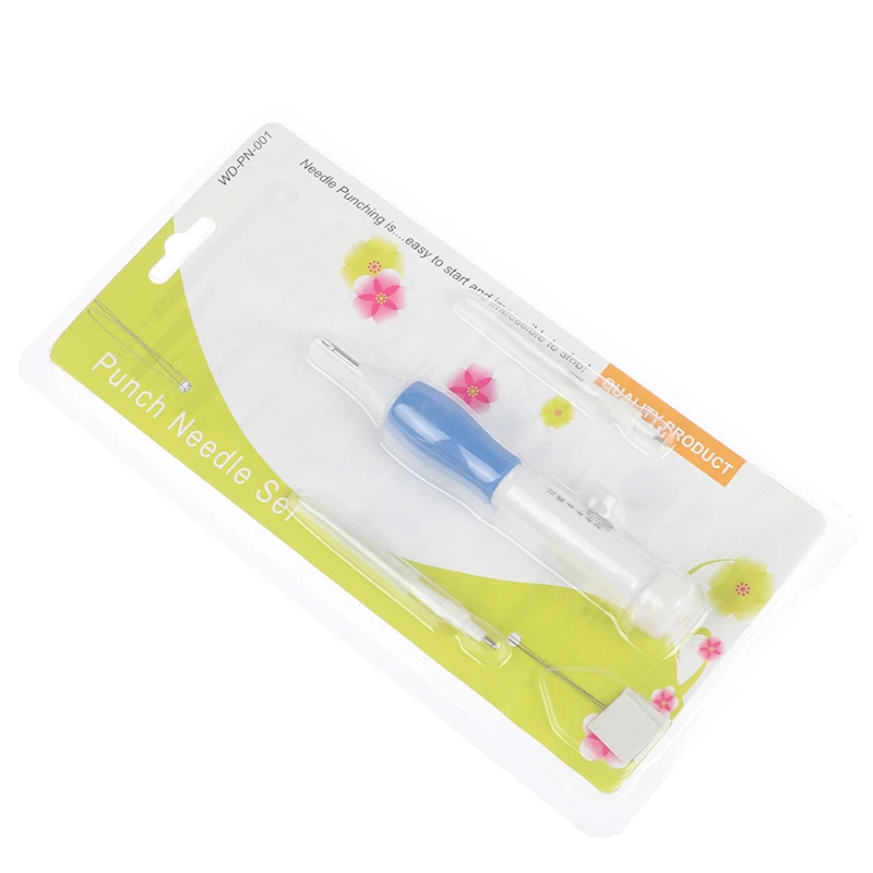 Embroidery Punch Needle Kit Stitching Tool Set Magic Embroidery Needle Pen Weaving Tool Knitting Sewing Tools for DIY Sewing