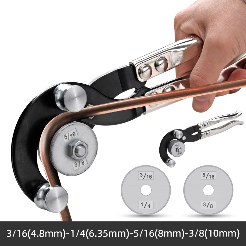 Manual 4-in-1 Copper Tube Bender Copper Tubing 5-6-8-10mm Air Conditioning Aluminum Tubing Iron Stainless Steel Bending Tool
