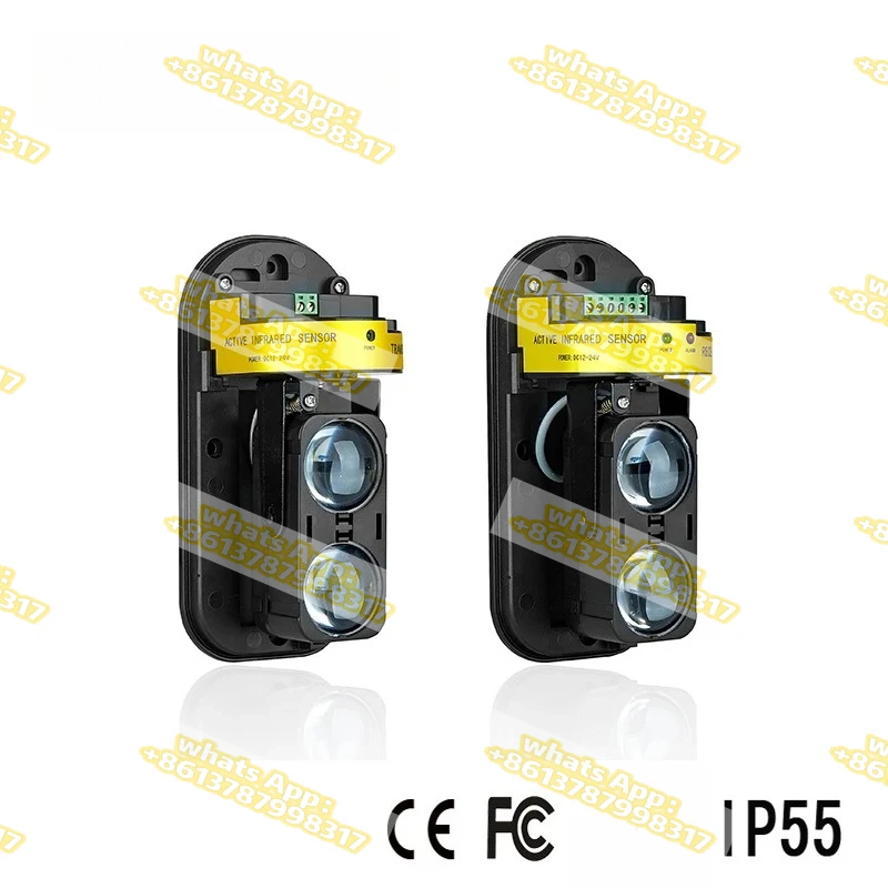 Dual Beam Sensor Active Infrared Intrusion Detector IR 30m~150m Outdoor Perimeter Wall Barrier Fence for GSM alarm