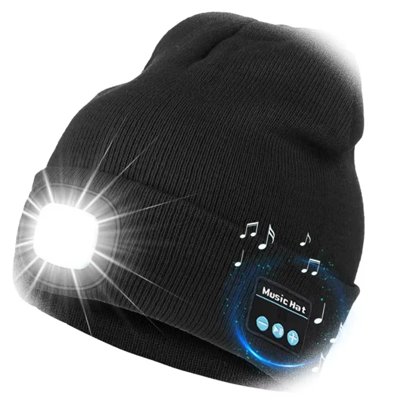 

Customized Light Emitting Diode Luminous Thermal Cap Unisex Charging Doudou Brightness Headlight