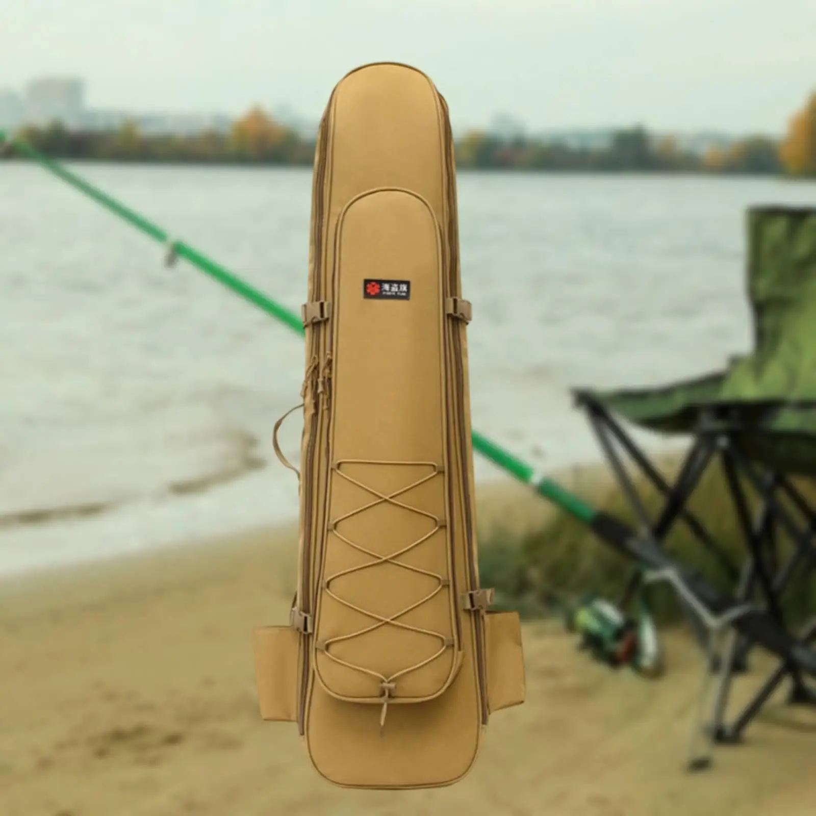 Spearfishing Fins Bag Backpack Storage Fishing Rod Water Resistant Carrying Zipper Snorkeling Gear Bag for Freediving Travel