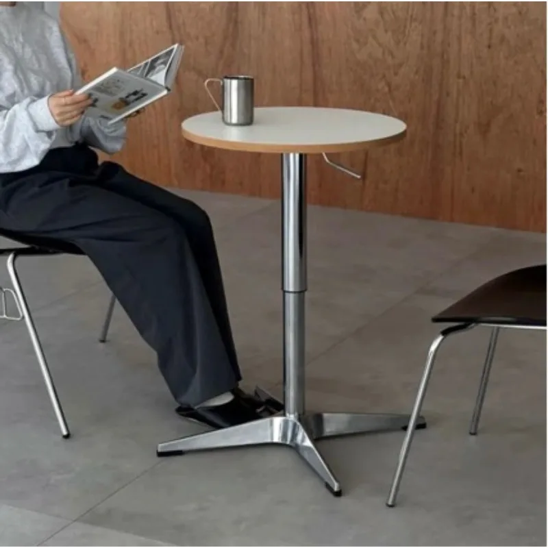 Lift Top Coffee Tables for Living Room Round 2 in 1 Dining Table for Apartment Adjustable Height Tea Desk Modern Center Tables