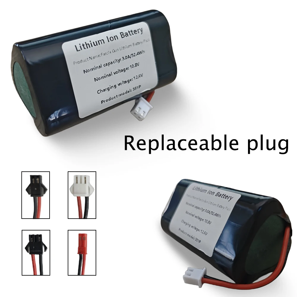 10.8V 3000Mah Oplaadbare Lithium Batterij Geschikt Voor Fascia Pistolen, Massager Speciale Tool Batterijen