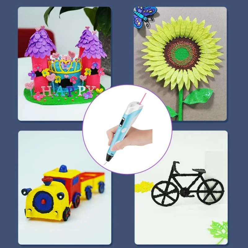 Smart 3D Printing Pen with LED Screen for Kids 3D Doodler Creative DIY Tool, STEM Learning Art Project Christmas Birthday Gift