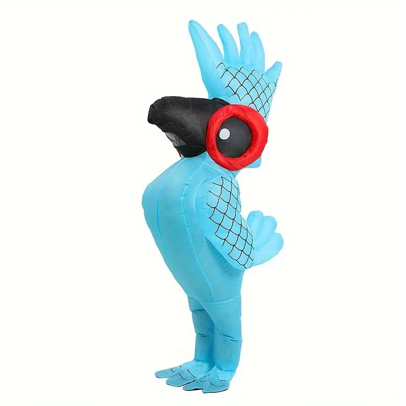 Blue Parrot Inflatable Costume for Halloween Roleplay Terror Party Holiday Themed Costume