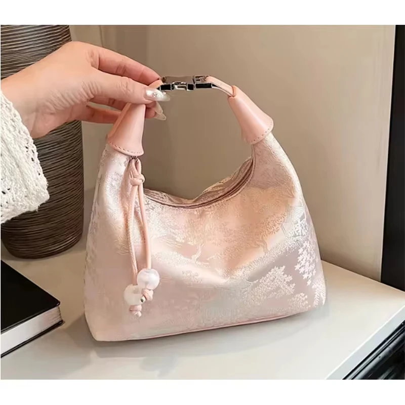 

Модная сумка с китайской вышивкой, брендовая универсальная сумка на плечо, новая большая сумка в китайском стиле, трендовый дизайнерский дорожный кошелек