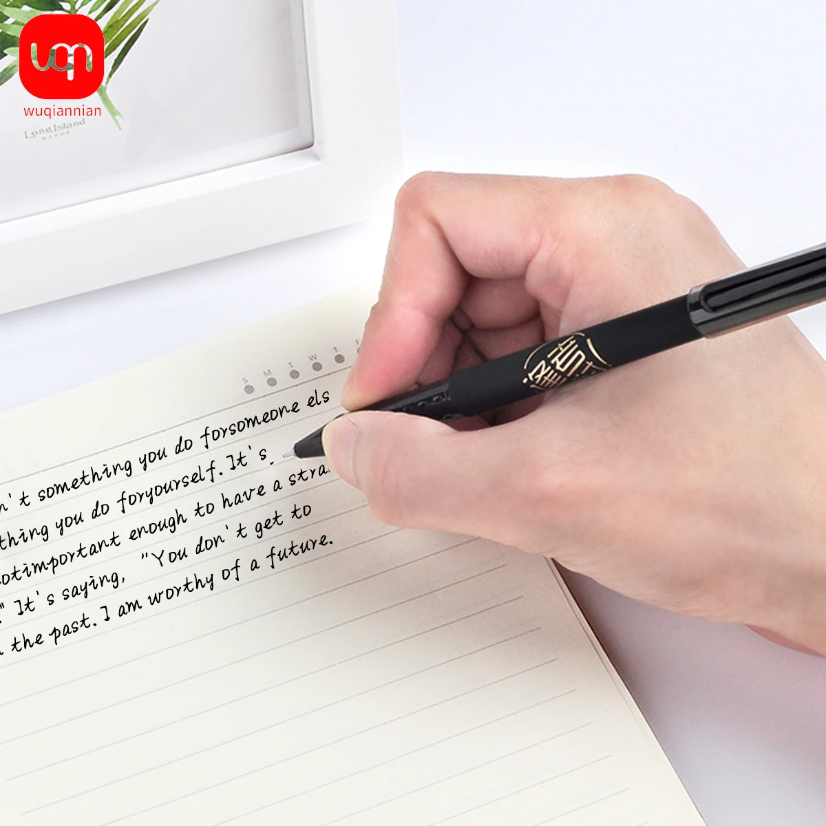 

WQN 3/6/12 pieces 0.5mm Black Full-Needlepoint Ballpoint Pen. Smooth Writing, Comfortable Touch. Ldeal For Exam Practice And Not