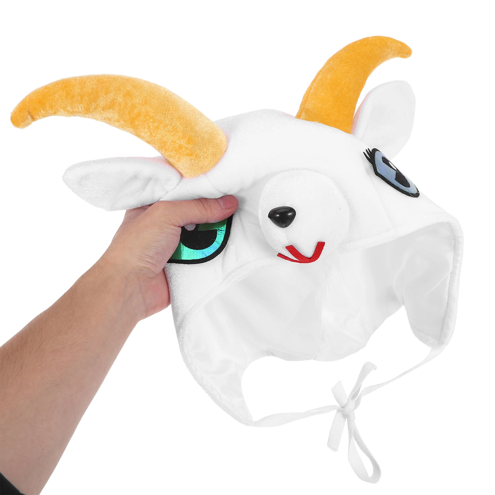 Cartoon Ziege Kostüm Hut Schafe Kopfbedeckung Ohren Hörner Party Kopfbedeckung Cosplay Foto Requisiten Kreative Lustige Tier Hut