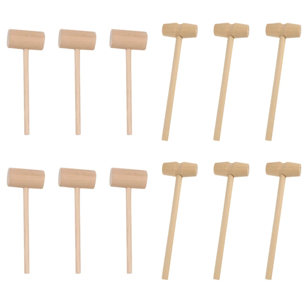 

40pcs Mini Wood Hammer Set Smooth Surface Easy Clean Family Dinner Seafood Party Crab Tool Cake Mallet Kids Toy