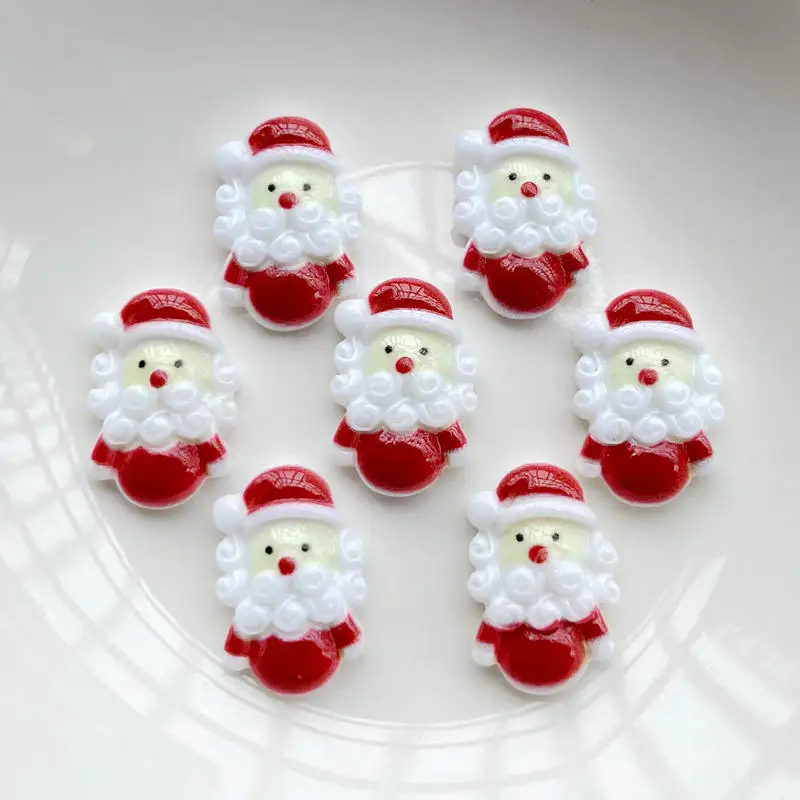 20 pieces of multi style Mini Santa Claus Mini statue resin home decoration Mini Christmas decoration  scrapbook embellishments