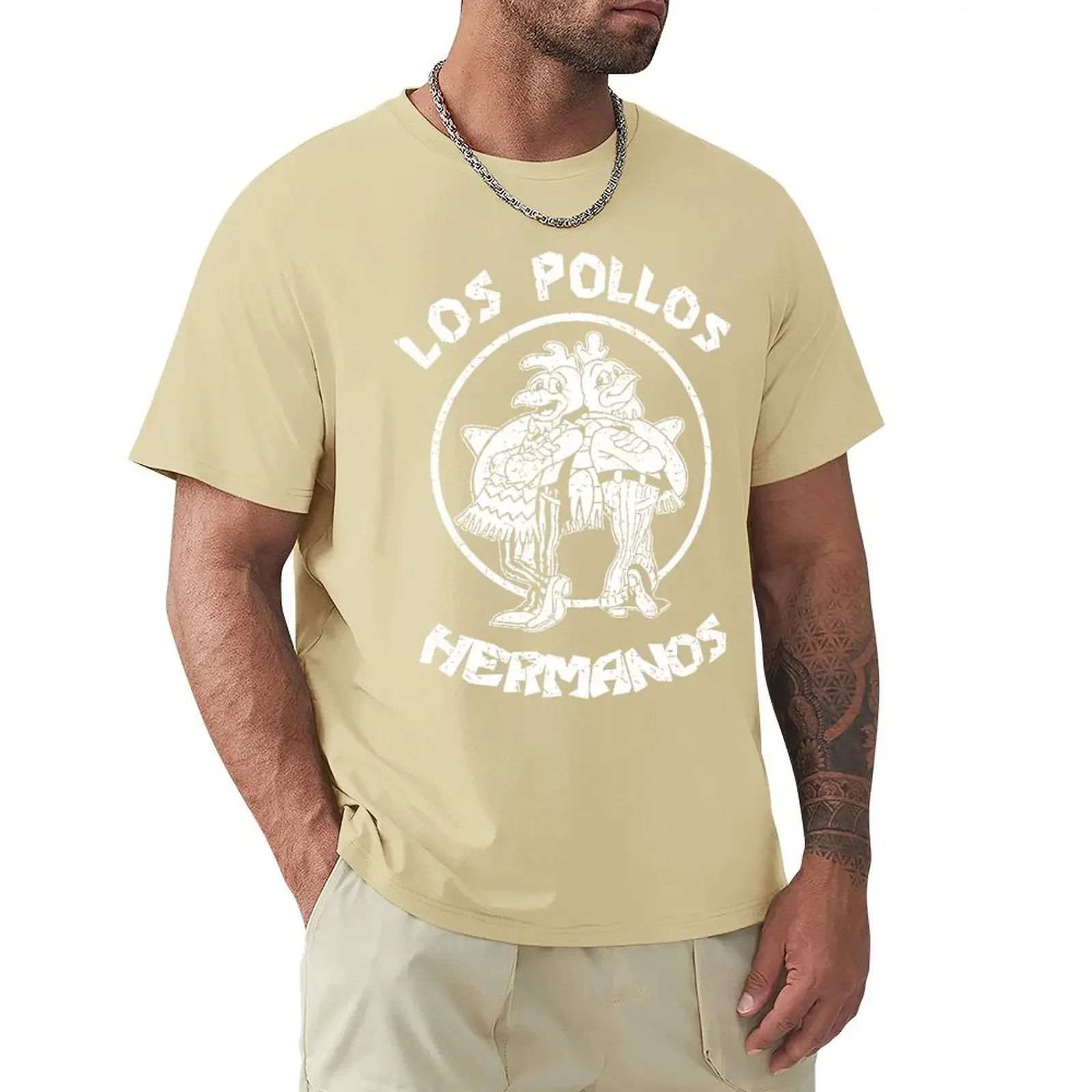 TV Series Breaking Los Bad Pollos Hermanos T-shirts Fashion Funny Chicken Brothers Men Cotton High Quality T-shirt Streetwear