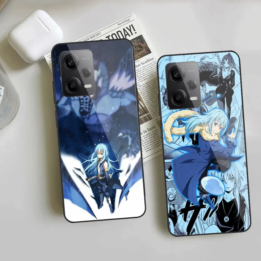 Rimuru Demon King Phone Case For Redmi Note 13 Pro Plus 12 11 A3X A1 A2 13C 12C Black Glass Cases