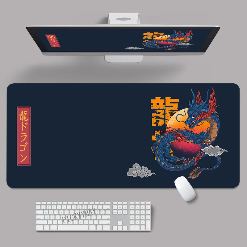 

Dragon Element Art Mouse Pads Gaming Mousepad Gamer Mouse Mat Keyboard Mats Desk Pad Mousepads XXL 90x40cm For Computer