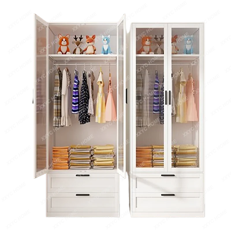 حار بيع خزانة بسيطة خزانة بيضاء الأطفال خزانة مفتوحة المنظم الملابس الأثاث المعدني