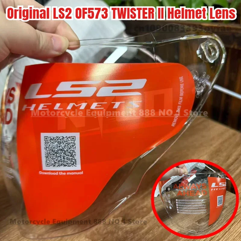 Lensa Helm LS2 OF573 TWISTER II Original LS2 TWISTER II Warna Merah Elektroplating Pelindung Matahari Masker Wajah Helm Aksesoris Helm